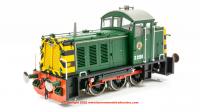 2937 Heljan Class 07 Diesel number D2998 in BR Green livery with wasp stripes